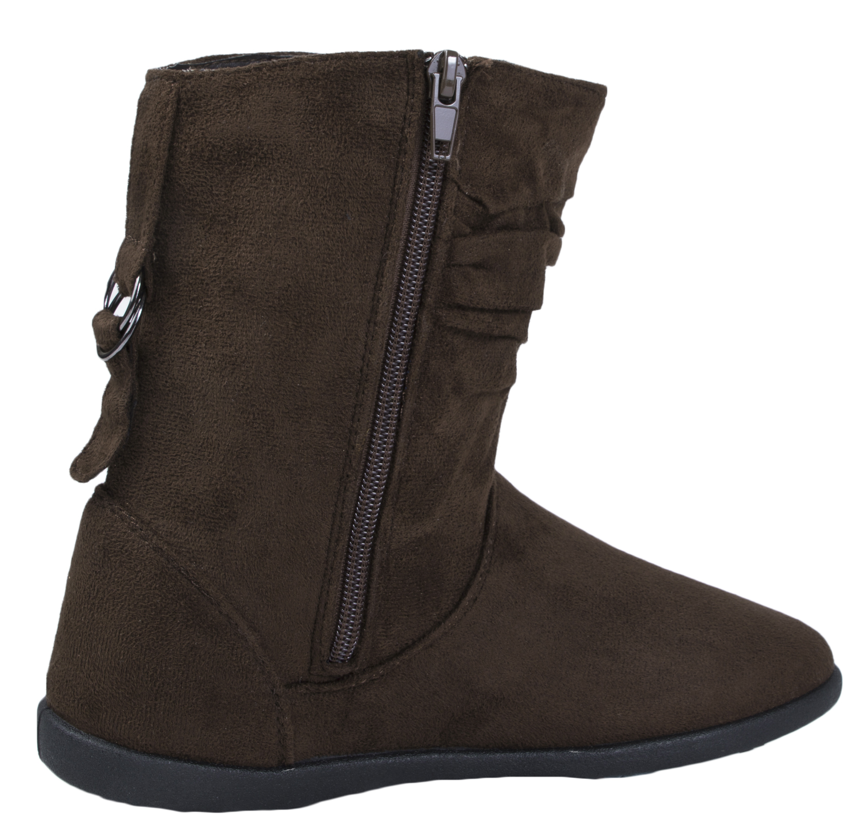 WOMENS DR KELLER COMFORT WIDE FIT FAUX SUEDE LEATHER FLAT ANKLE BOOTS